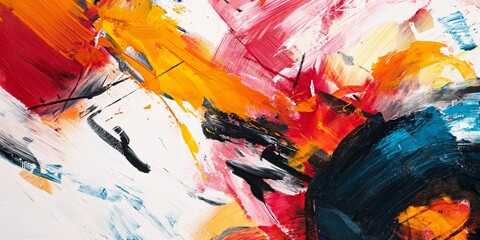 symphony of bold and vibrant brushstrokes, creating a sense of artistic expression and emotion