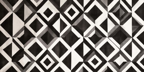 geometric pattern in shades of black and white
