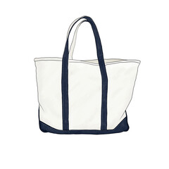 Tote bag, digital watercolour transparent