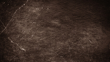 Brown vintage scratched grunge isolated on background, old film effect. Distressed old paper abstract stock texture overlays. space for text.