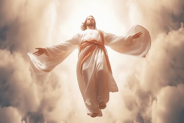 Ascension day of jesus christ or resurrection day of son of god. Good friday. Ascension day concept - obrazy, fototapety, plakaty