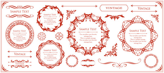 バレンタインデーをイメージしたチョコレートカラーのフレームデザイン