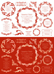 バレンタインデーをイメージしたチョコレートカラーのフレームデザイン