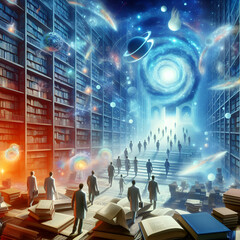 Library as a universe