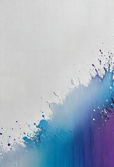 Abstract white color canvas wallpaper textures and surface vibrant Colorful gradient splash. Generative AI.	
