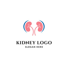Kidney logo icon healthy design vector template
