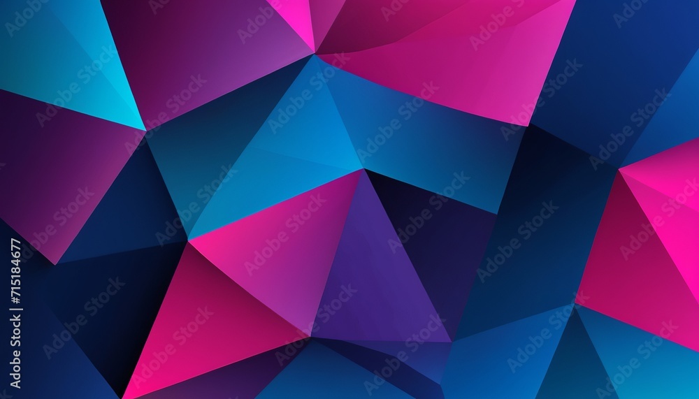 Poster gradient origami style vector abstract template
