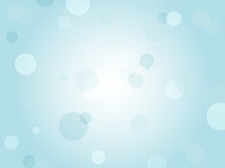 水中に泡が浮かぶイメージの水玉模様背景素材_ライトブルー