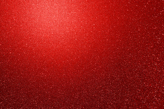 Red glitter paper texture background with space. glitter star effect just like space. night sky universe rusty texture rough grain.