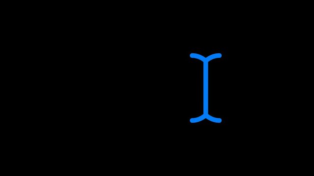 Cursor moving  Animation with transparent background