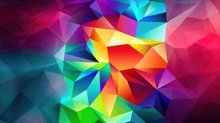 colorful polygonal design, ideal for creative backgrounds or wallpapers with a modern, artistic feel