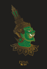 illustration of a dragon and thai giant