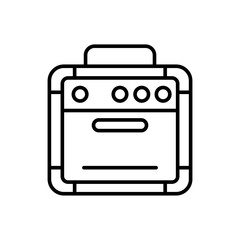 Sound box outline icons, minimalist vector illustration ,simple transparent graphic element .Isolated on white background