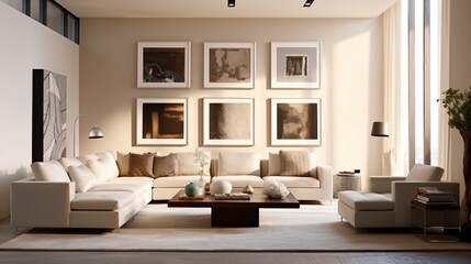 Fototapeta na wymiar Interior design of modern elegant living room 