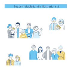 さまざまな家族　上半身