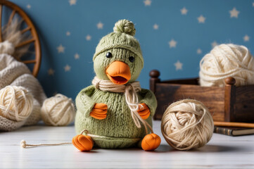 Adorable knitted ducks