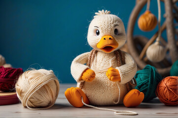 Adorable knitted ducks