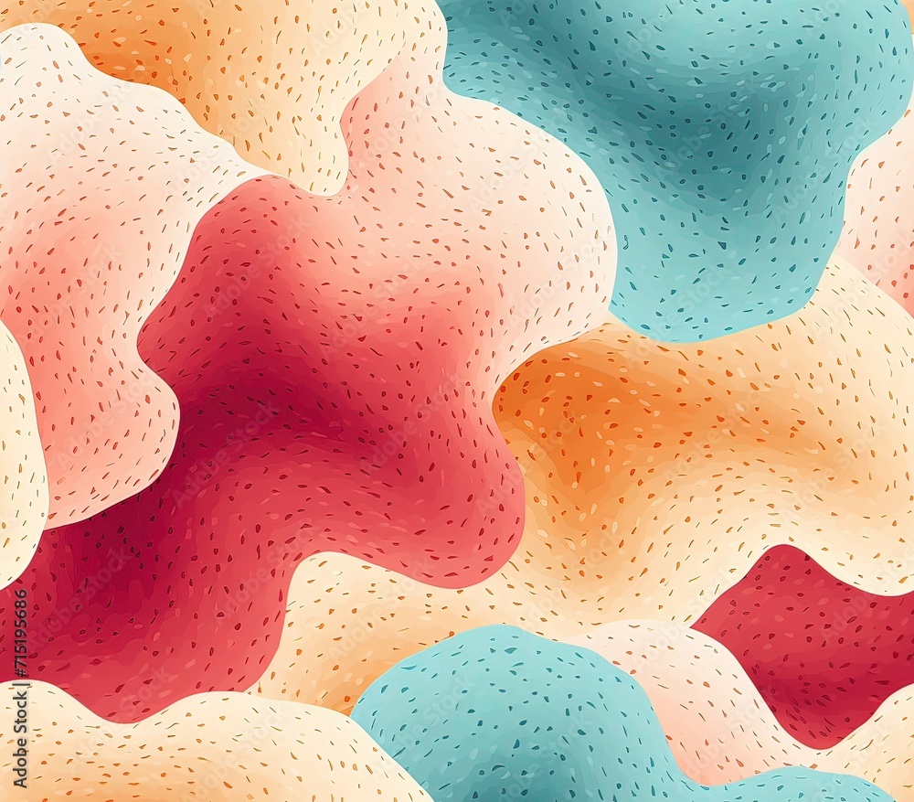 Poster stippled, fabric pattern ,seamless pattern.