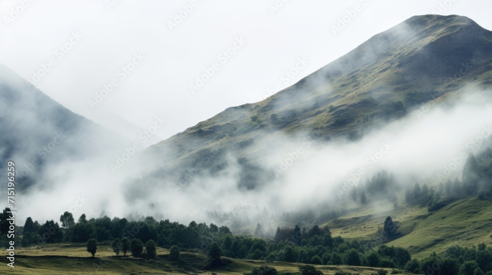 Poster the fog rolls in, swallowing up the mountain and creating an otherworldly atmosphere in its wake.