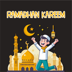 boy celebrate ramadan day