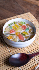 small season cake in coconut milk is Thai dessert