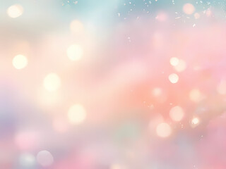 Obraz premium Design abstract patterns for wallpapers, embracing the beauty of pastel hues and soft gradients, capturing delicate forms with a bokeh lens during a dreamy sunset