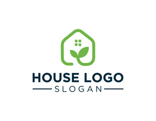 The logo design is about House and was created using the Corel Draw 2018 application with a white background.