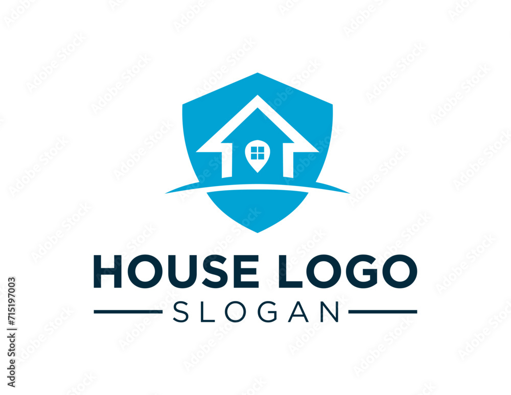 Poster the logo design is about house and was created using the corel draw 2018 application with a white ba