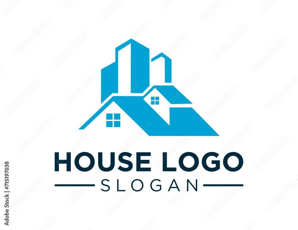 Poster the logo design is about house and was created using the corel draw 2018 application with a white ba