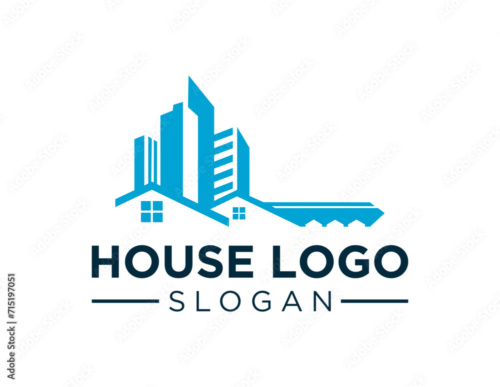 Poster the logo design is about house and was created using the corel draw 2018 application with a white ba