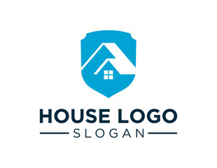 The logo design is about House and was created using the Corel Draw 2018 application with a white background.