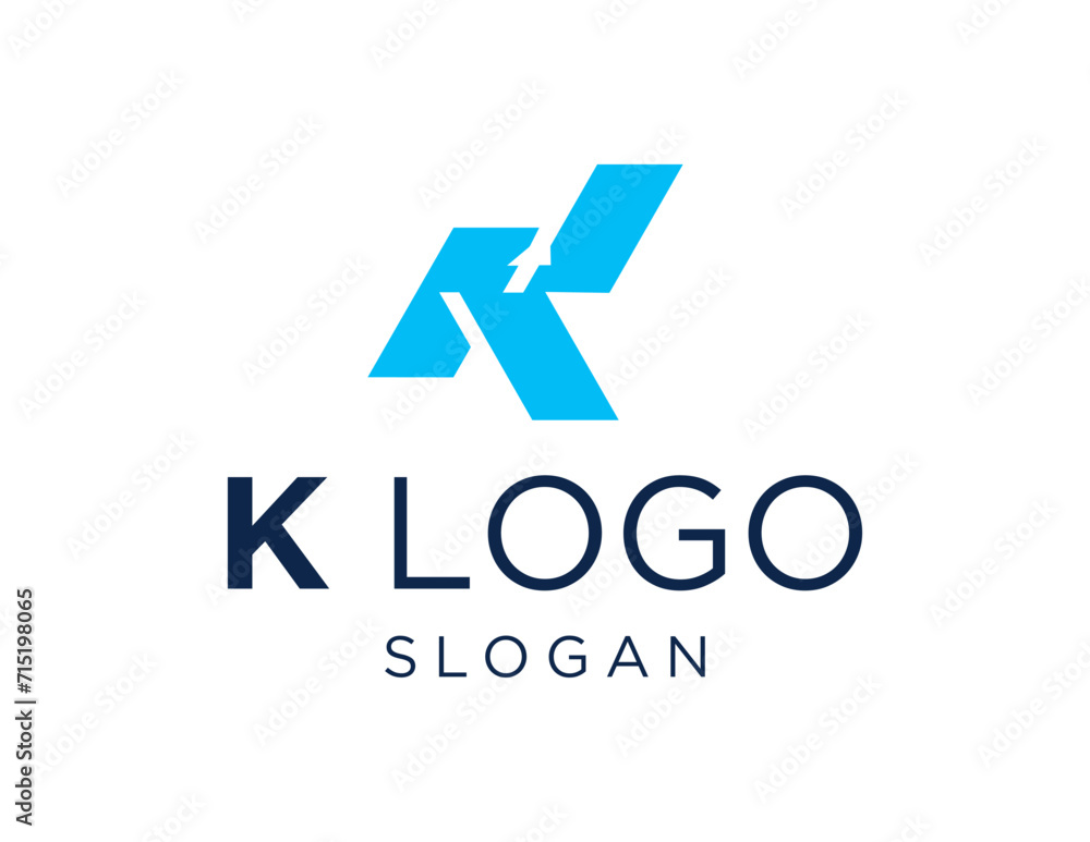 Aufkleber the logo design is about letter k and was created using the corel draw 2018 application with a white