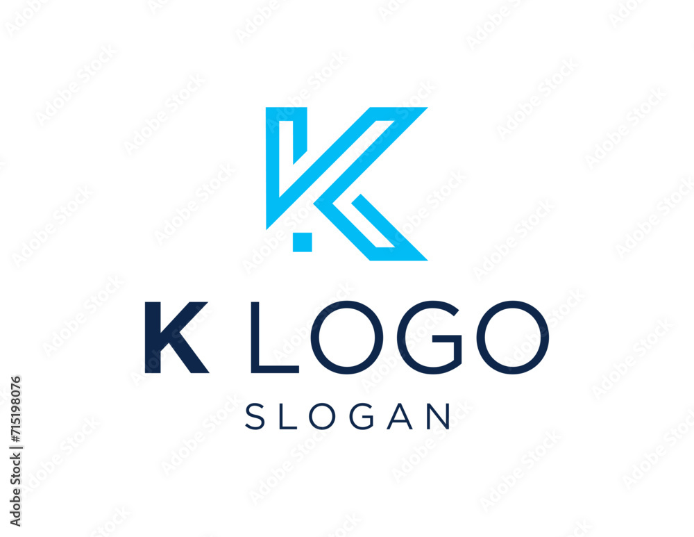 Aufkleber the logo design is about letter k and was created using the corel draw 2018 application with a white