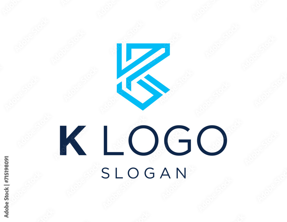 Aufkleber the logo design is about letter k and was created using the corel draw 2018 application with a white