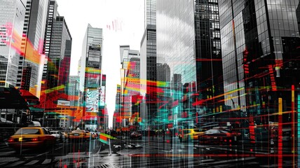 Urban Business Dynamics: City Skyline with Abstract Graphs

