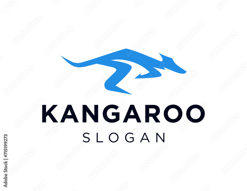 Poster the logo design is about kangaroo and was created using the corel draw 2018 application with a white