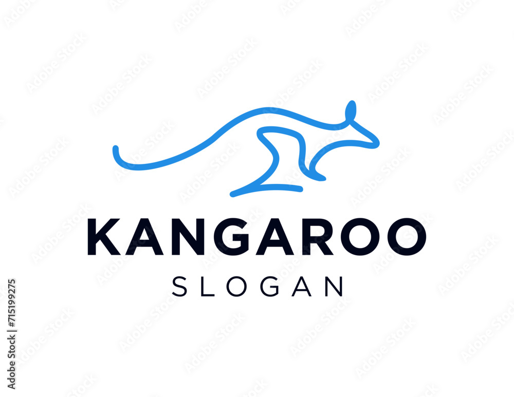 Poster the logo design is about kangaroo and was created using the corel draw 2018 application with a white