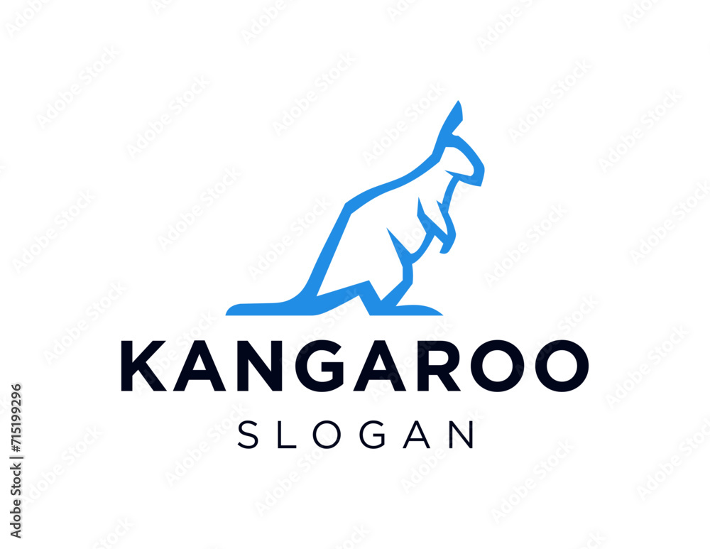 Poster The logo design is about Kangaroo and was created using the Corel Draw 2018 application with a white background.