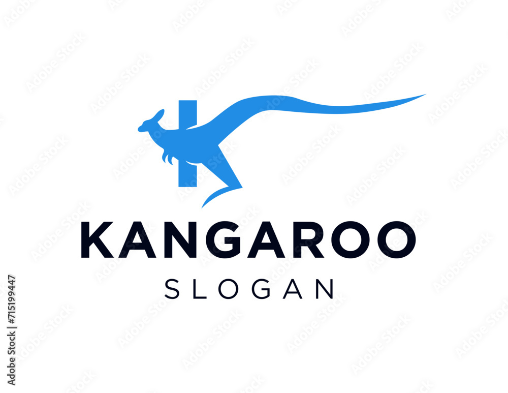 Poster The logo design is about Kangaroo and was created using the Corel Draw 2018 application with a white background.
