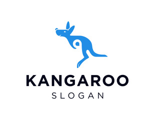 The logo design is about Kangaroo and was created using the Corel Draw 2018 application with a white background.