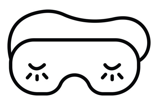 recommend clip art: spa sleep mask icon. icon related to beauty sleep and eye care. line icon style. element illustration