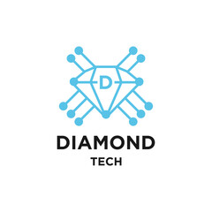 Diamond tech company logo