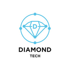 Diamond tech company logo