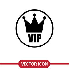 VIP vector icon. simple flat trendy style illustration on white background..eps
