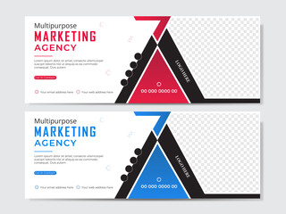 Creative facebook cover design template