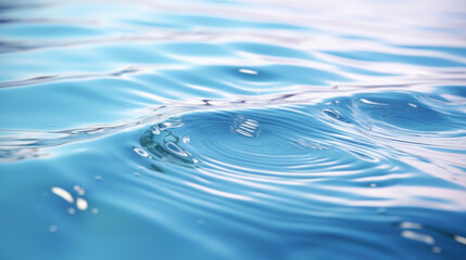 Close-up of a tranquil water surface with gentle ripples, reflecting the serenity of nature.