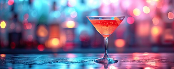 Cocktail drink epitomizing alcohol elegance in beverage perfect for bar and party settings ice chilling martini embodying cold in glass refreshment background celebration with fresh vodka at nightclub