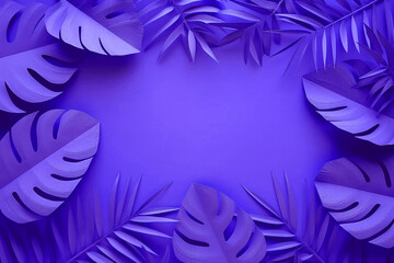 Fototapeta na wymiar Palm tree origami on blue background, paper palm tree,blue background