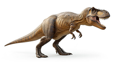 tyrannosaurus rex dinosaur on white background