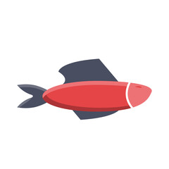 Vector fish  illustration. Colorful cartoon flat aquarium fish icon for your design.